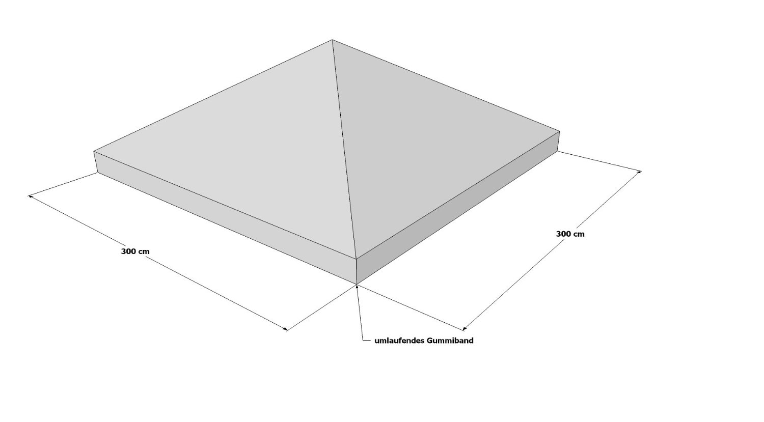 Schutzhaube für Pavillon 3x3 von Grasekamp